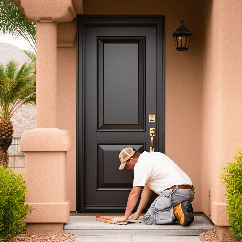 Buckeye door installation - professional installation by Arizona's Window Company