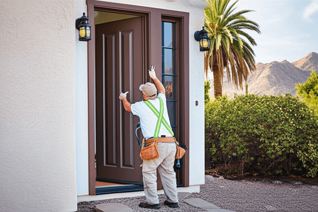 Peoria door installation - professional installation by Arizona's Window Company