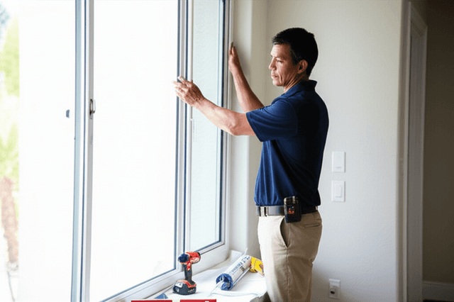 Window installation in progress