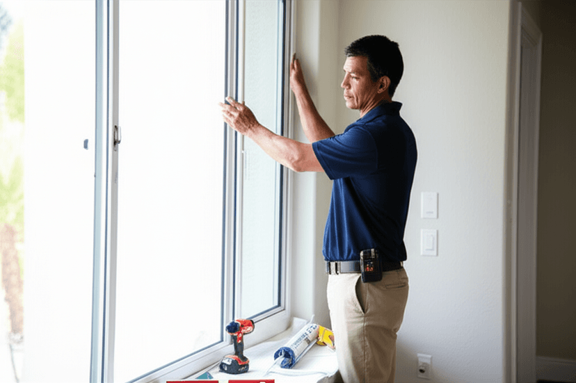 Window installation in progress